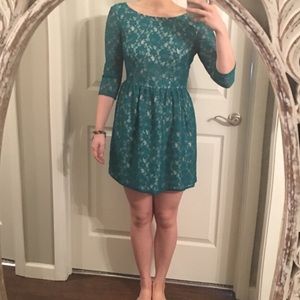 ✨NWT Teal FRENCH CONNECTION Lace Dress✨